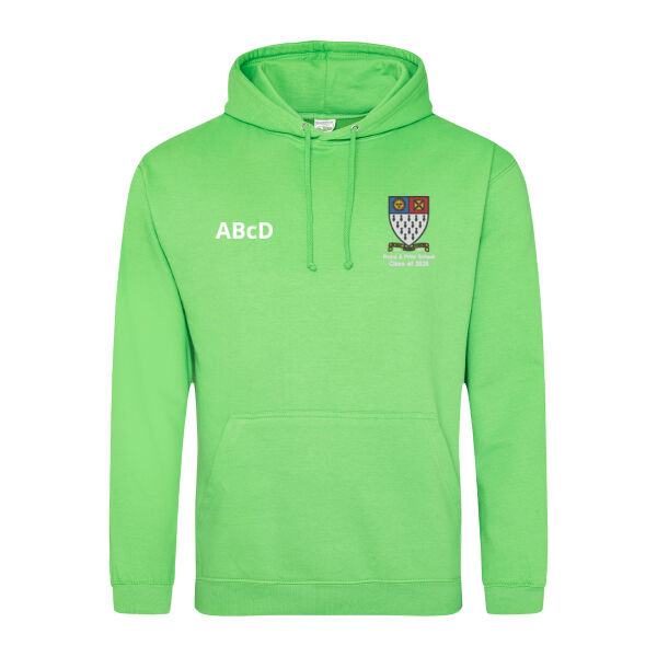 Royal & Prior Leavers Hoodie - Lime Green Thumbnail