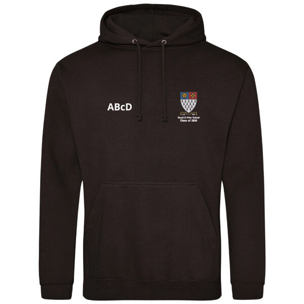 Royal & Prior Leavers Hoodie - Jet Black Thumbnail